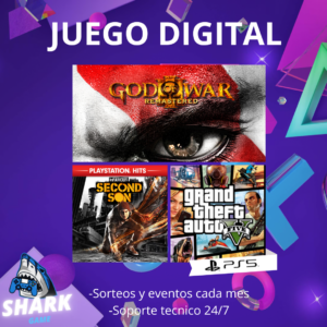 GTA V, GOW III REMASTED , INFAMUS SECOND