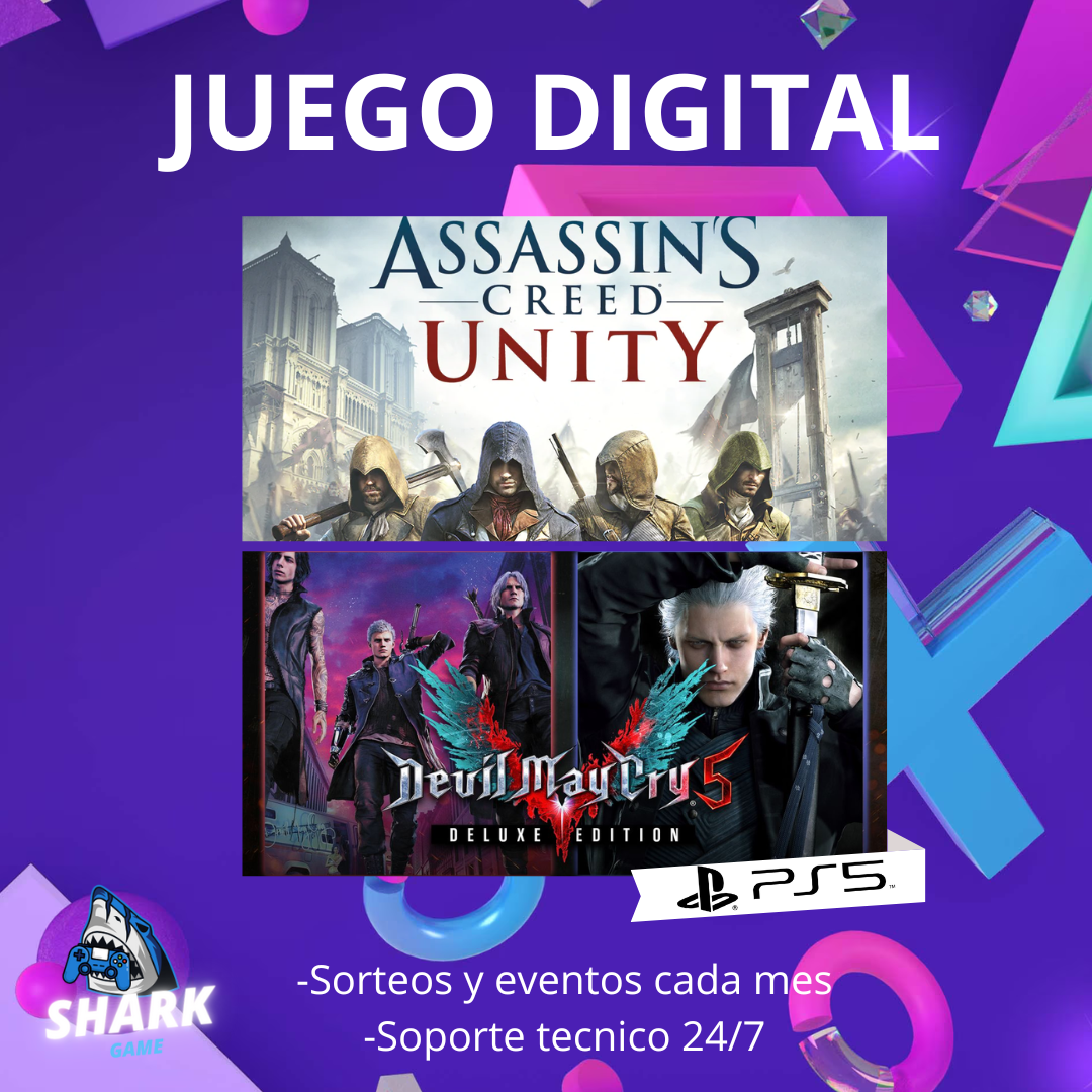 Assassin’s Creed Unity + Devil May cry 5 Deluxe + Vergil